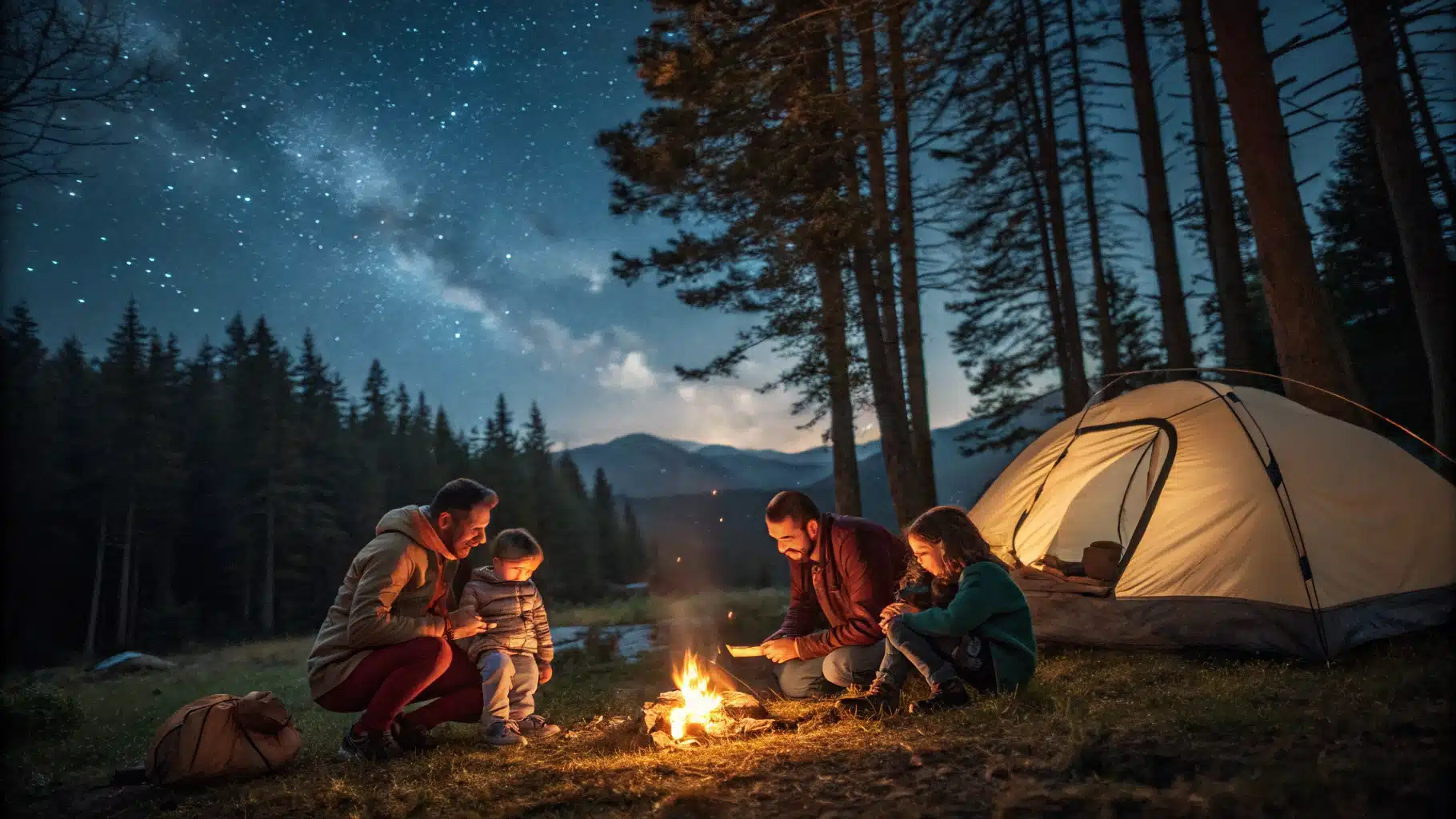 camping en famille